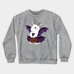 White Rabbit as Galaxy Bat Custome _ Bunniesmee Halloween Edition Crewneck Sweatshirt